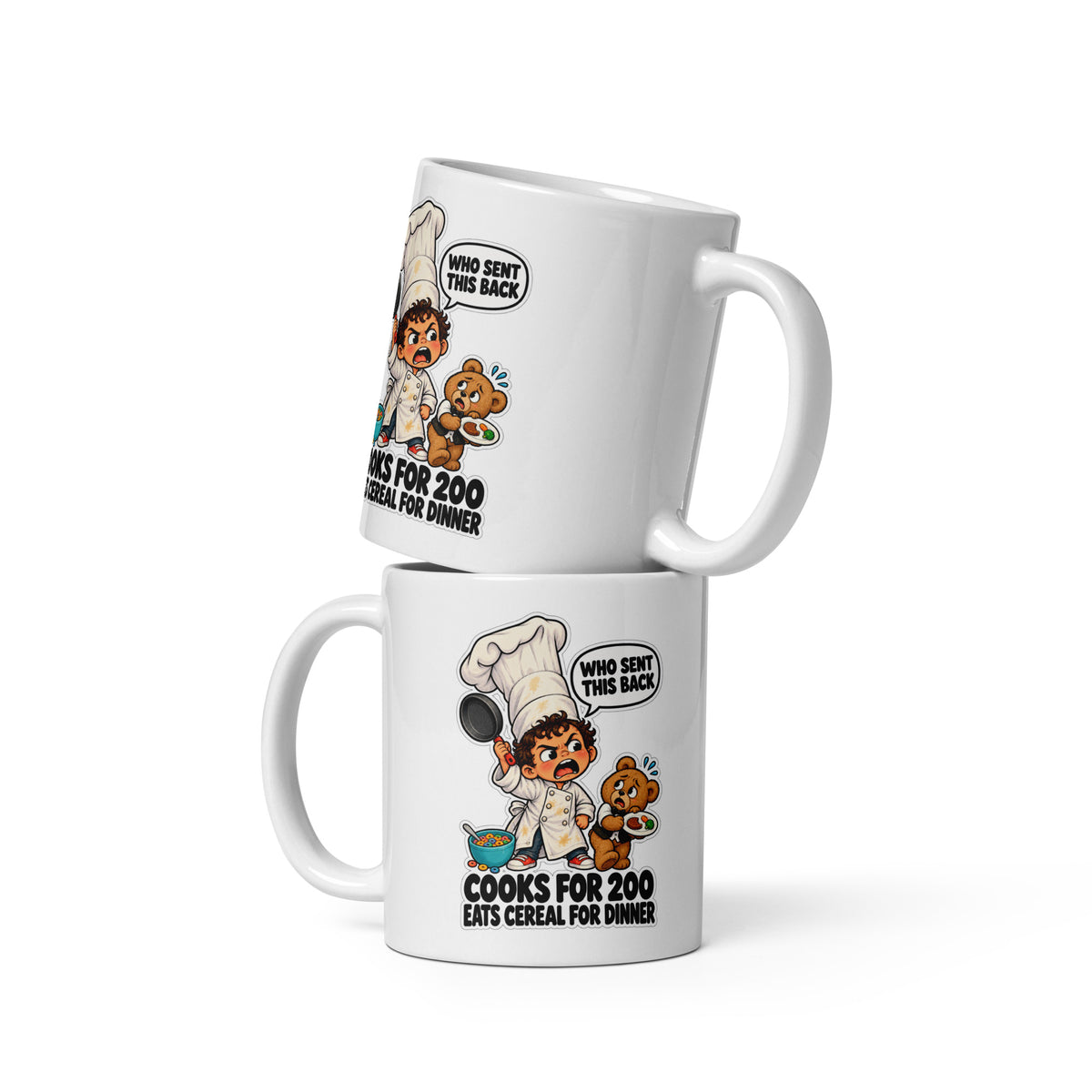 Chef Charlie Mug by Brain Rot Bunch, front view