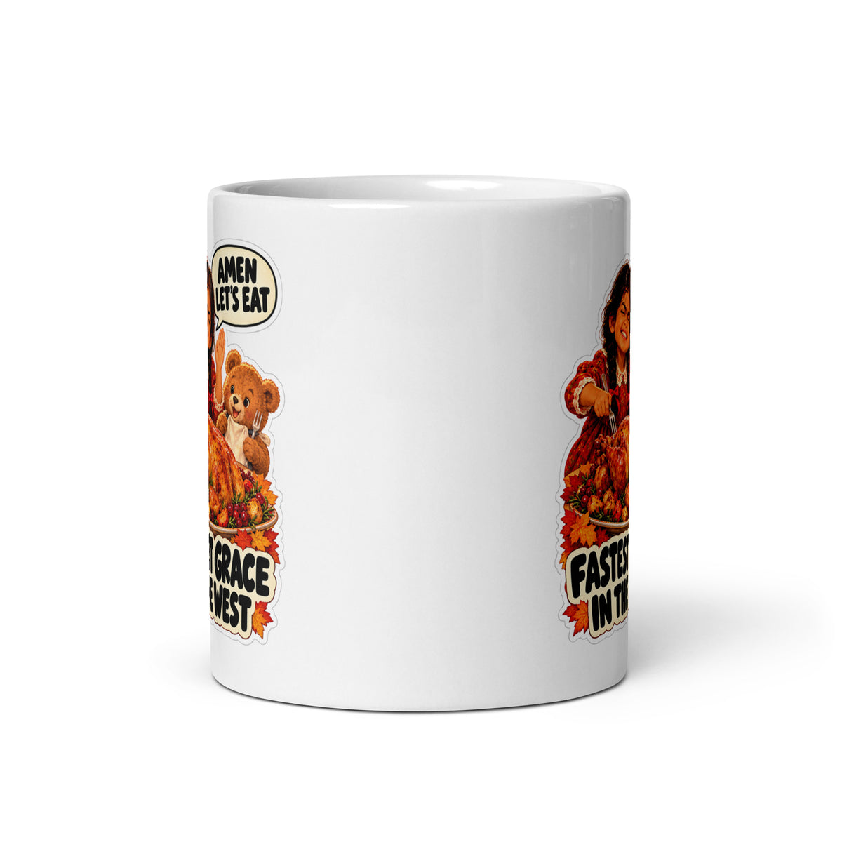 Speed-Grace Gracie Mug by Brain Rot Bunch, front view