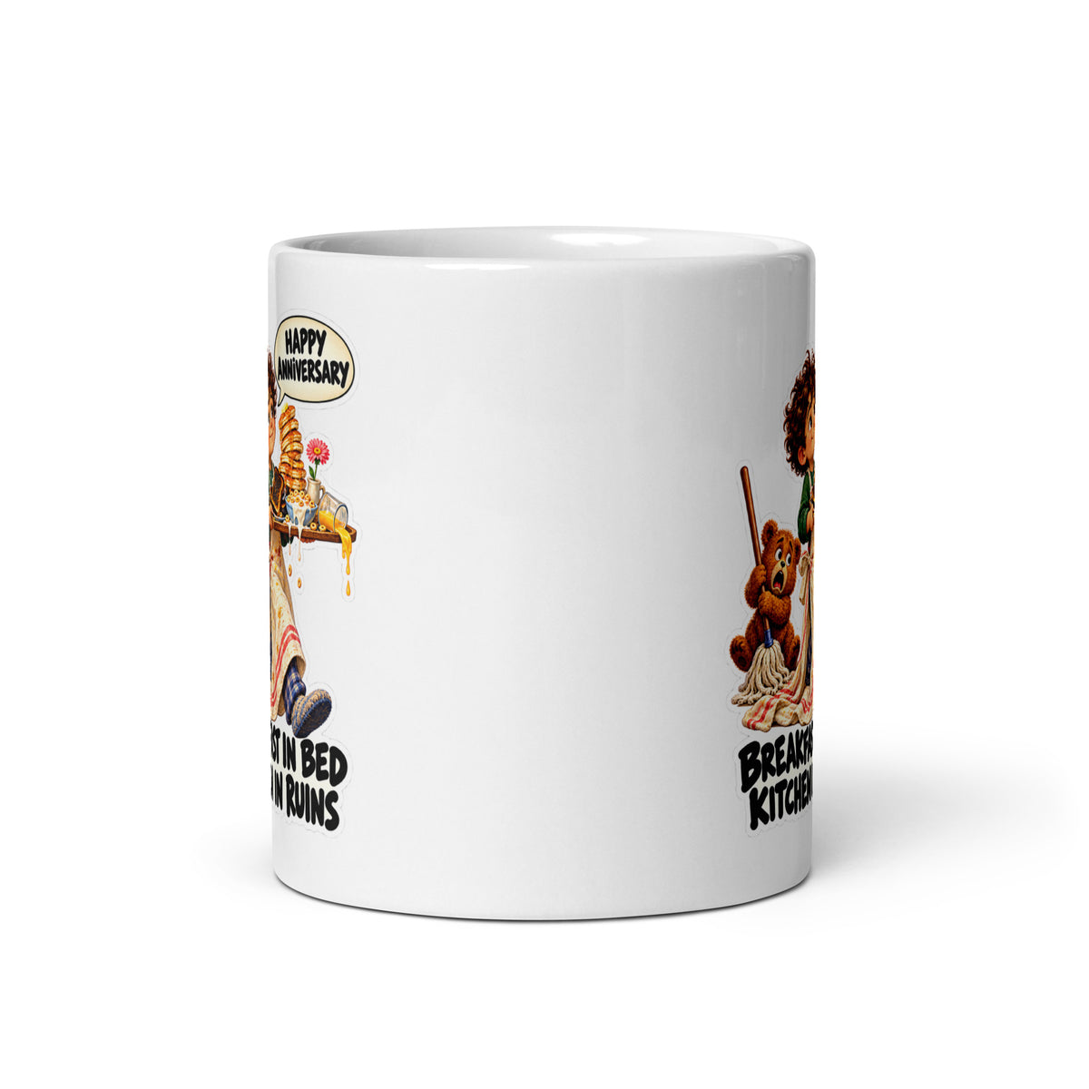 Anniversary Arlo Mug by Brain Rot Bunch, front view