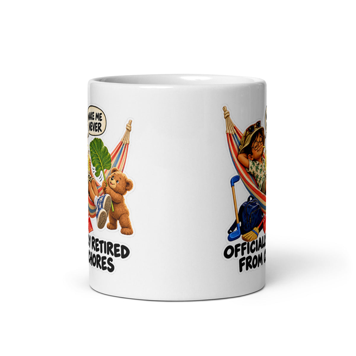 Retired Ralph Mug by Brain Rot Bunch, front view