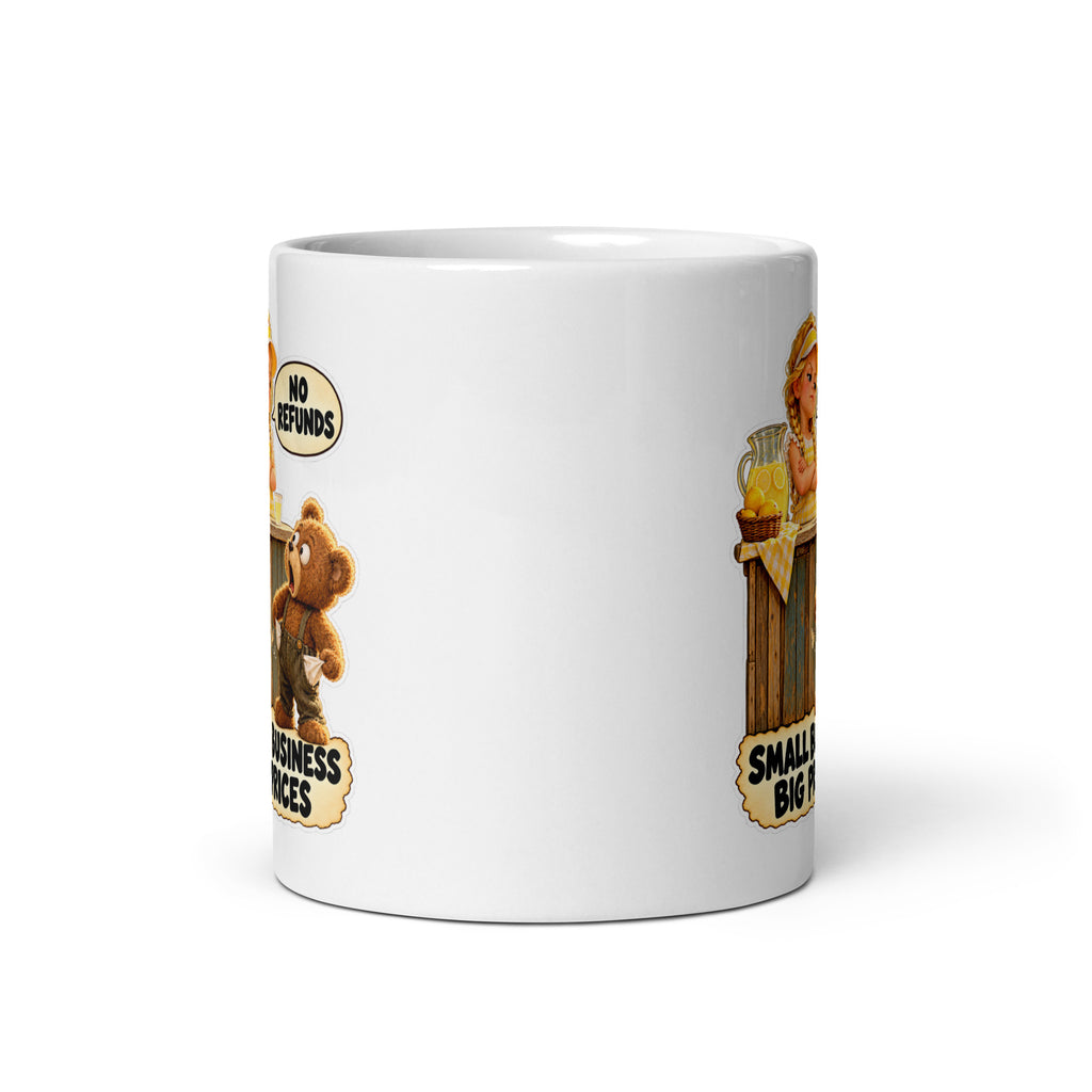 Lemonade Lucy Mug by Brain Rot Bunch, front view