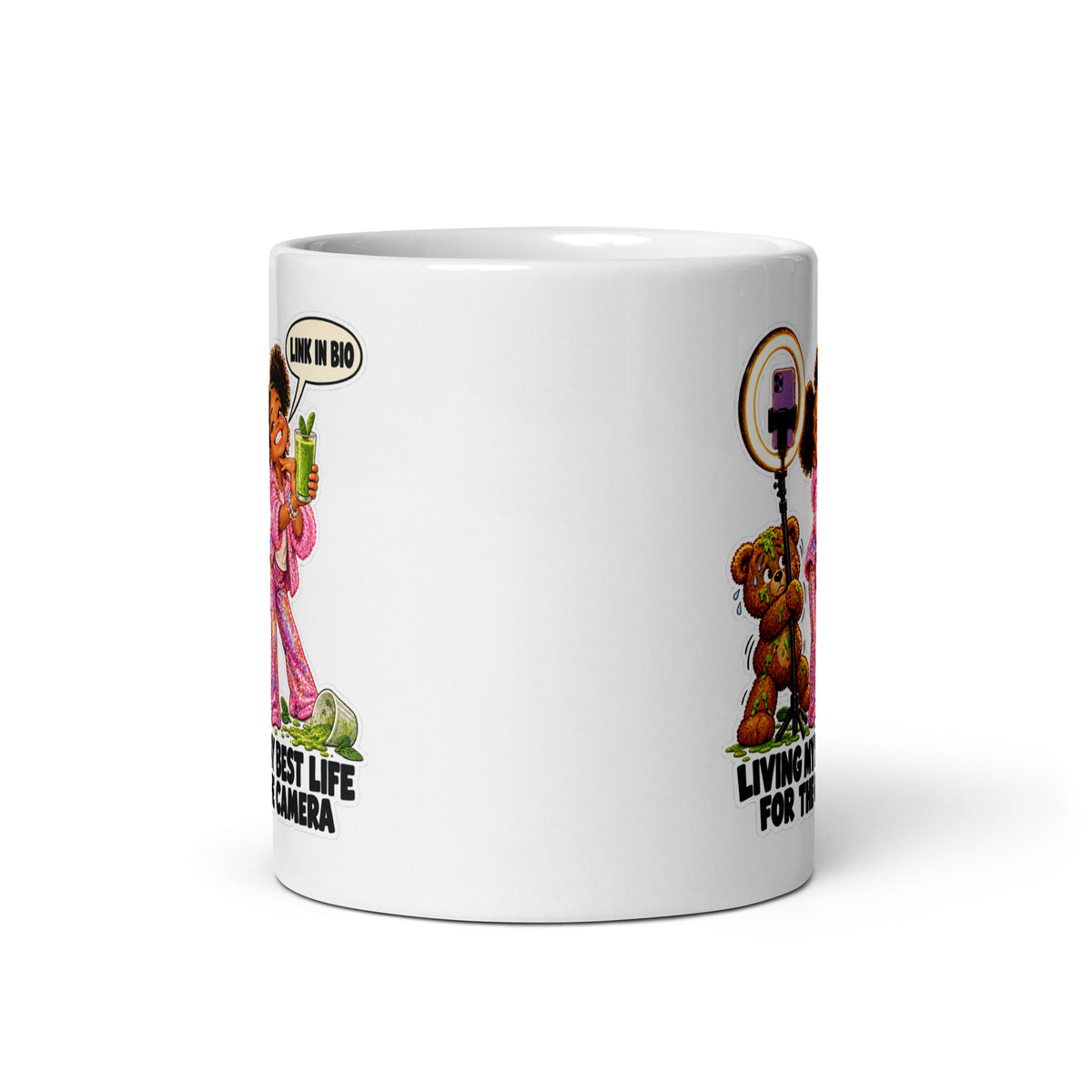 Influencer Imani Mug by Brain Rot Bunch, front view