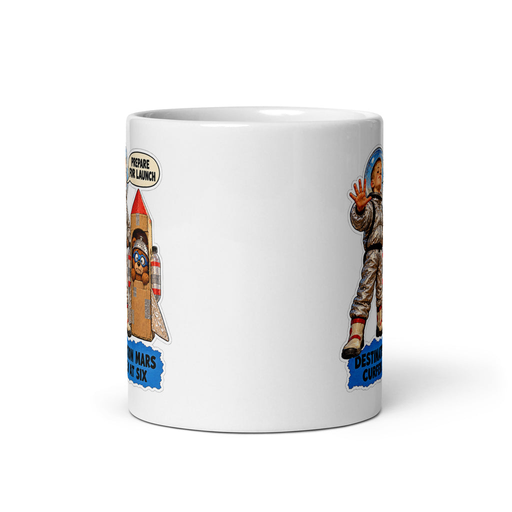 Astronaut Asher Mug by Brain Rot Bunch, front view