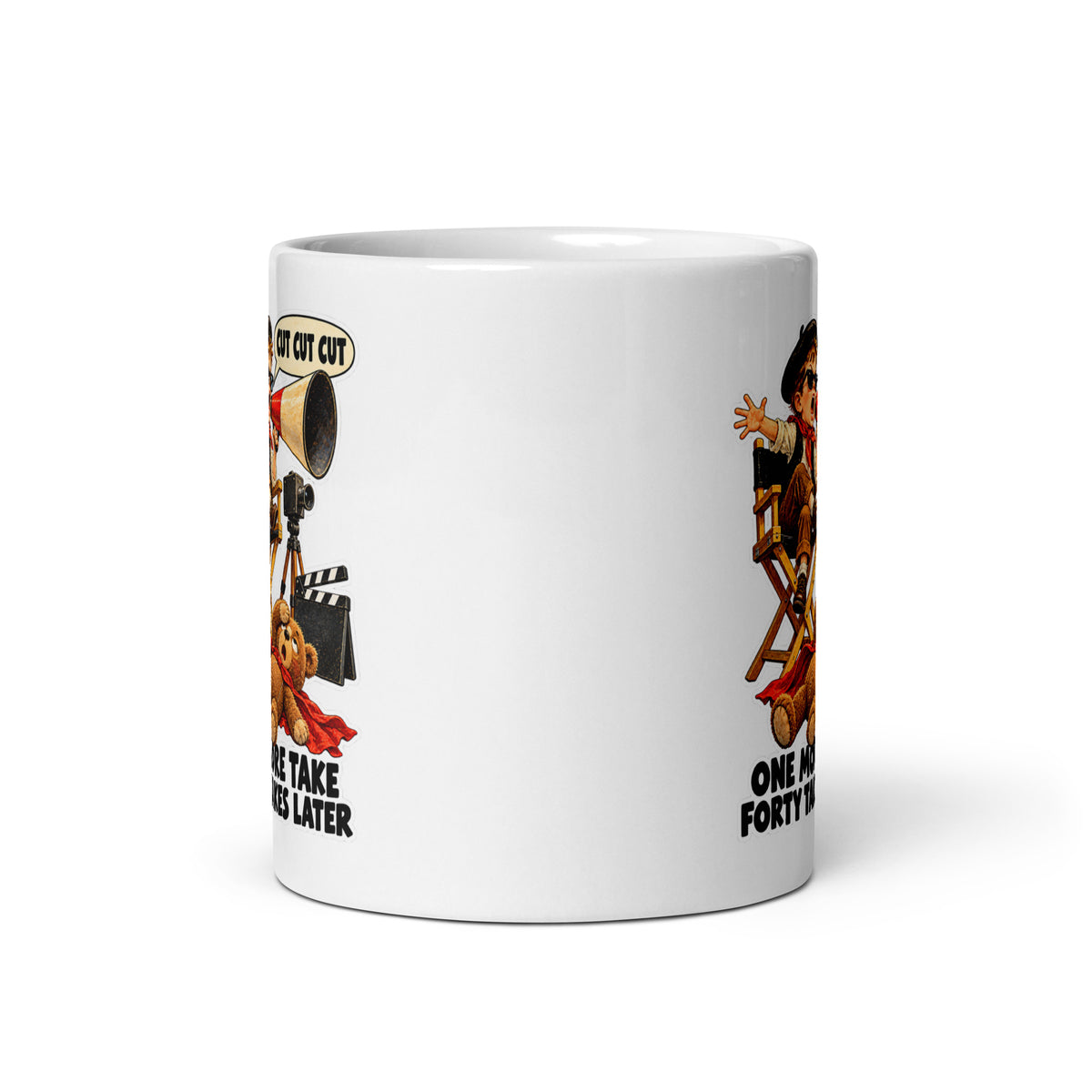 Director Dante Mug by Brain Rot Bunch, front view