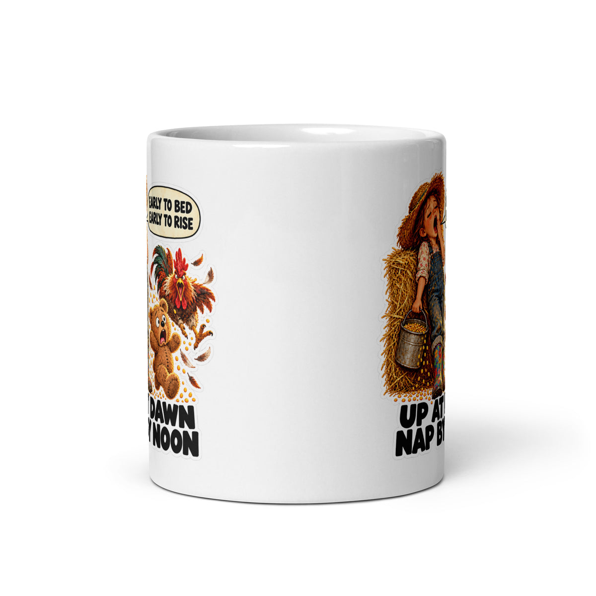 Farmer Fern Mug by Brain Rot Bunch, front view