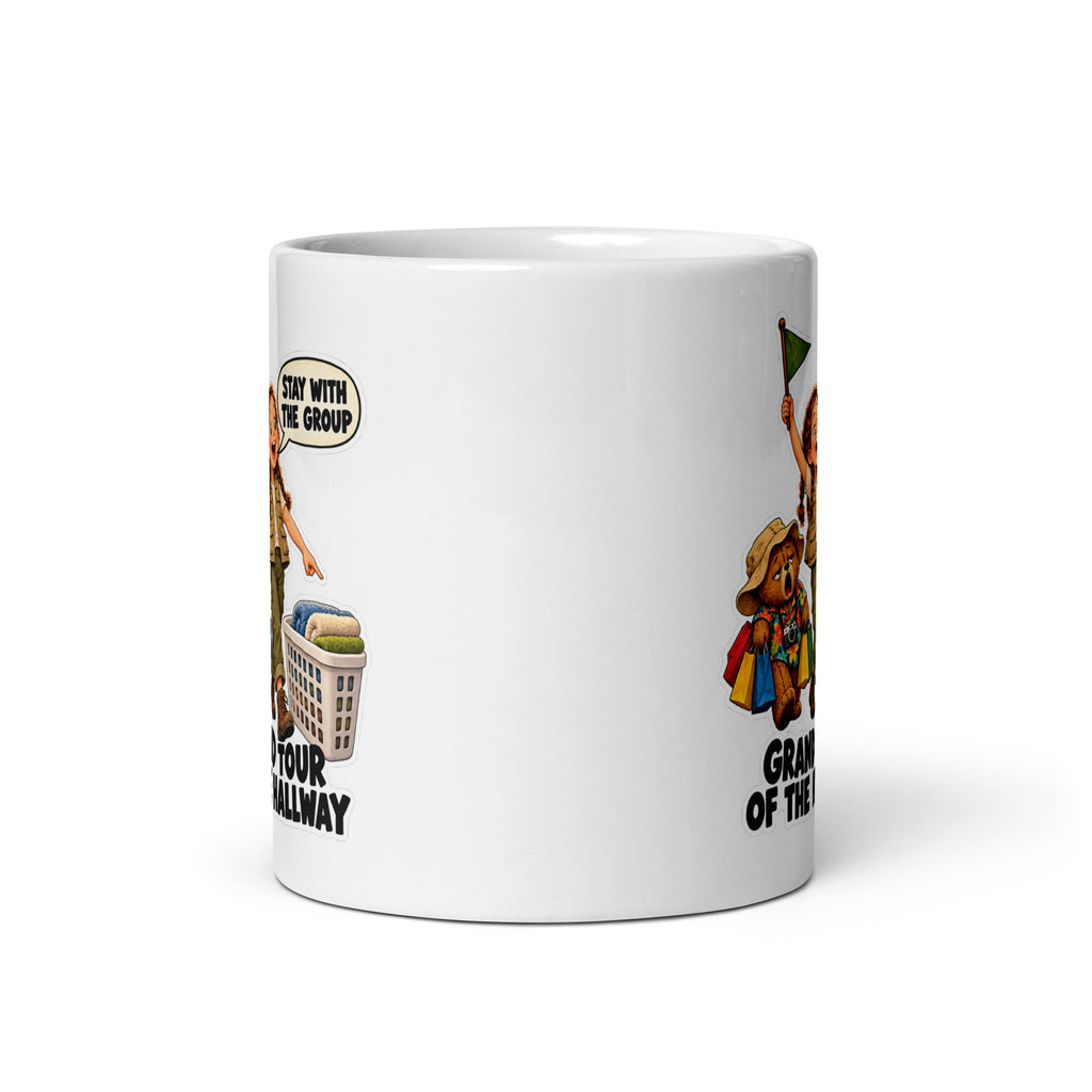 Tour-Guide Tamsin Mug by Brain Rot Bunch, front view