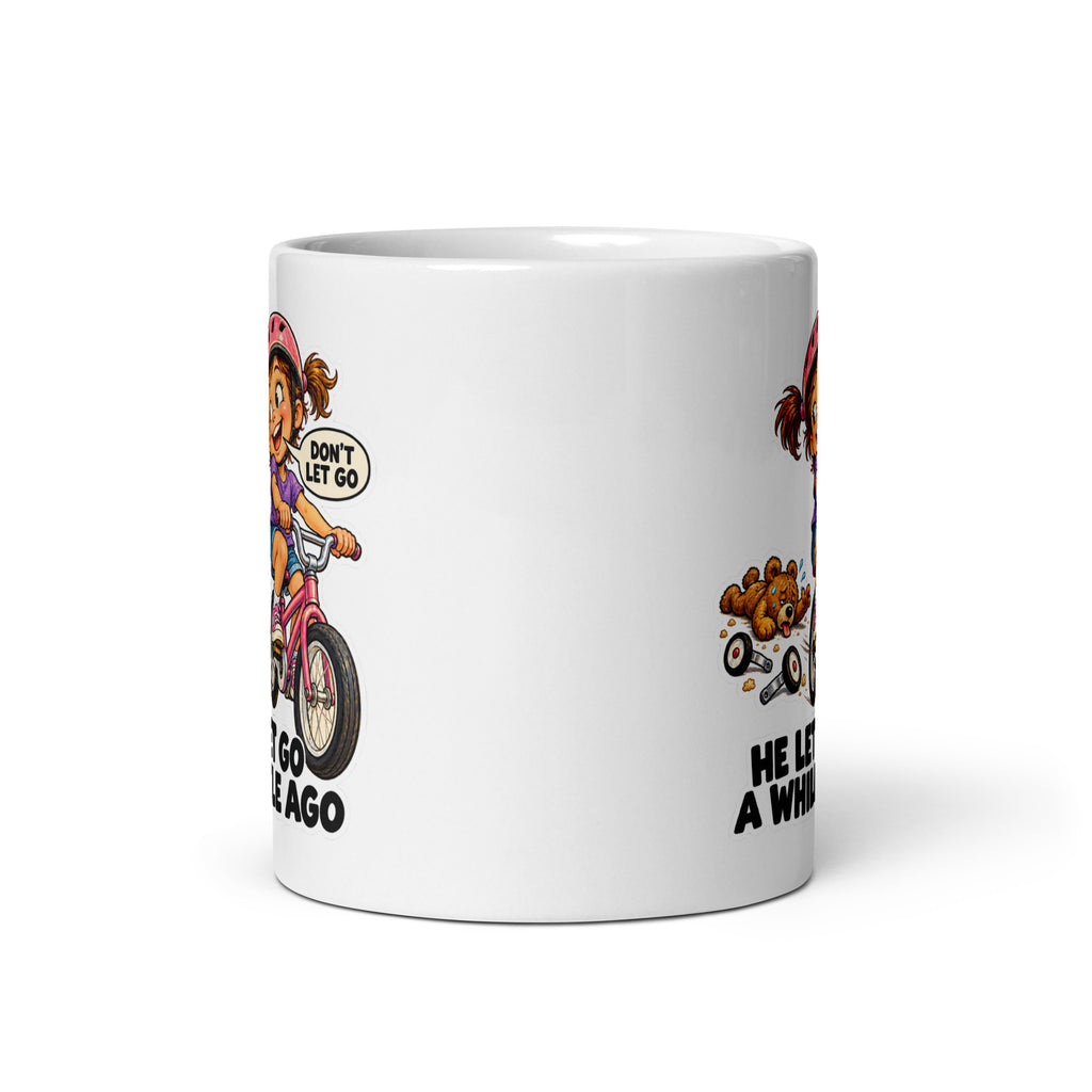 Bike-Ride Billie Mug by Brain Rot Bunch, front view