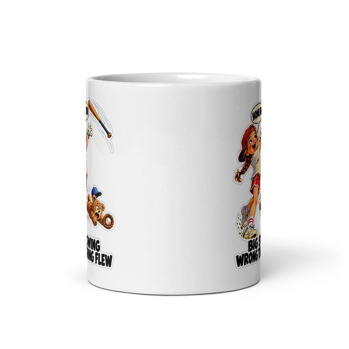 Home-Run Harper Mug by Brain Rot Bunch, front view