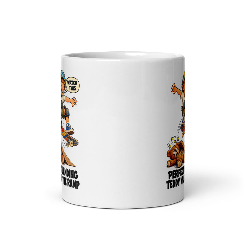 Skateboard Skye Mug by Brain Rot Bunch, front view