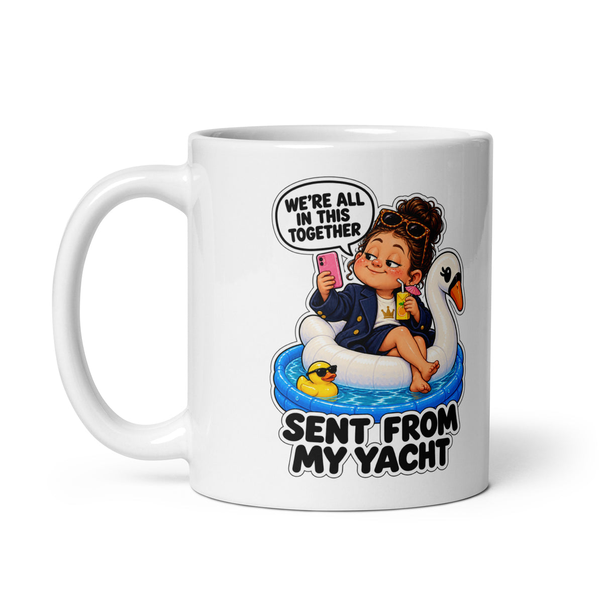 CEO Cece Mug by Brain Rot Bunch, handle on left