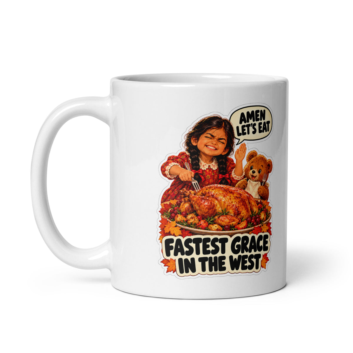 Speed-Grace Gracie Mug by Brain Rot Bunch, handle on left