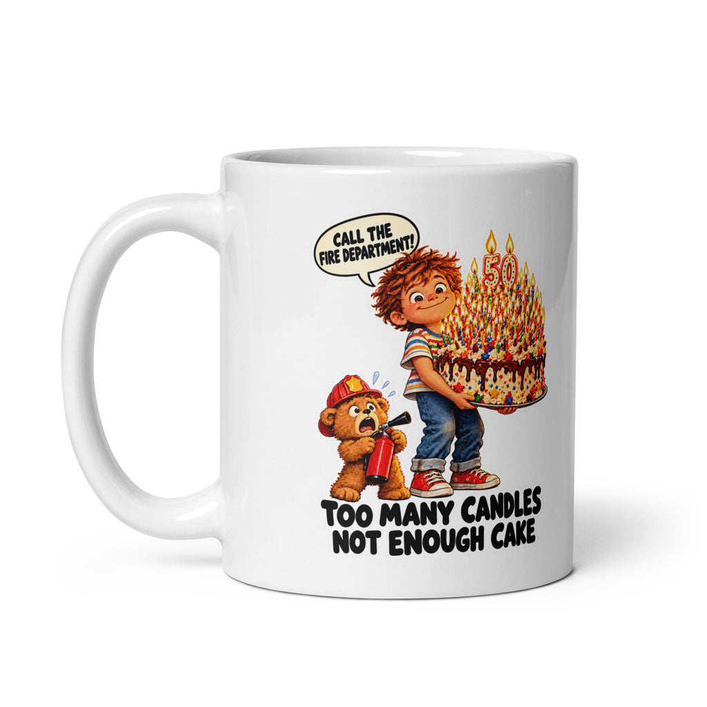 Over-the-Top Otto Mug by Brain Rot Bunch, handle on left