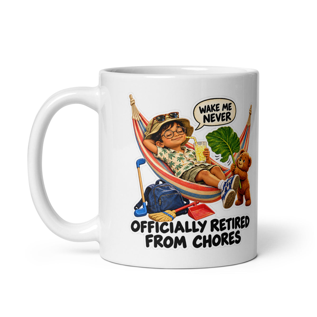 Retired Ralph Mug by Brain Rot Bunch, handle on left