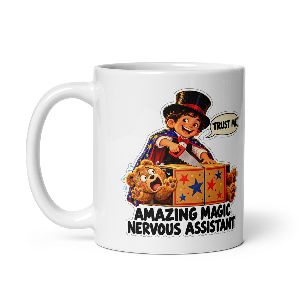 Magic-Trick Marco Mug by Brain Rot Bunch, handle on left