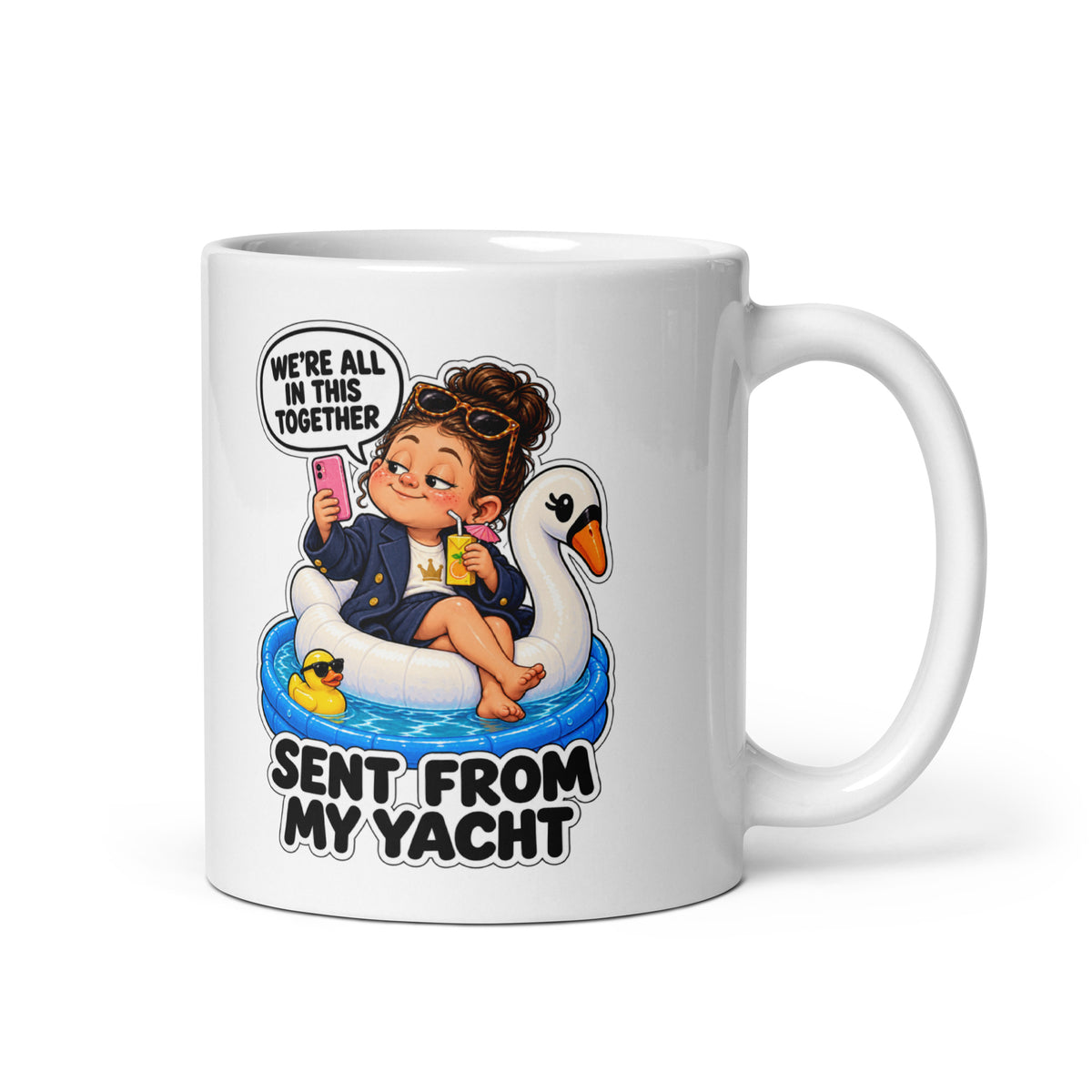 CEO Cece Mug by Brain Rot Bunch, handle on right