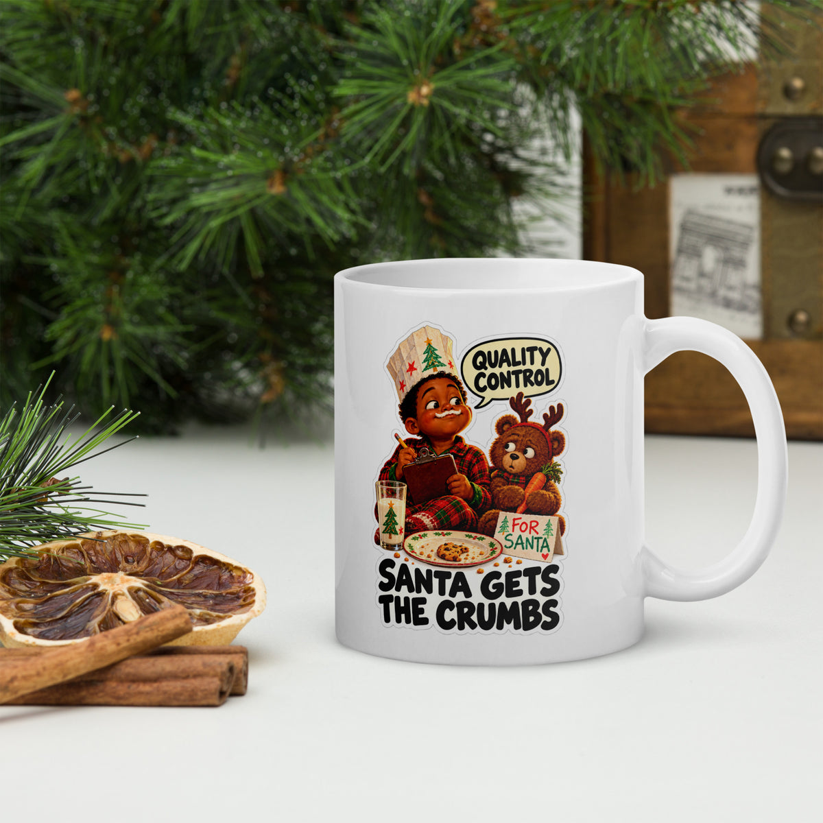 Cookie-Inspector Cole Mug by Brain Rot Bunch, handle on right