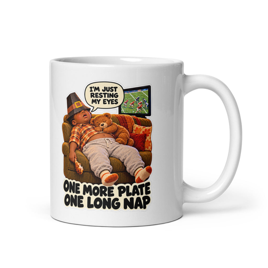 Nap-Time Nate Mug by Brain Rot Bunch, handle on right