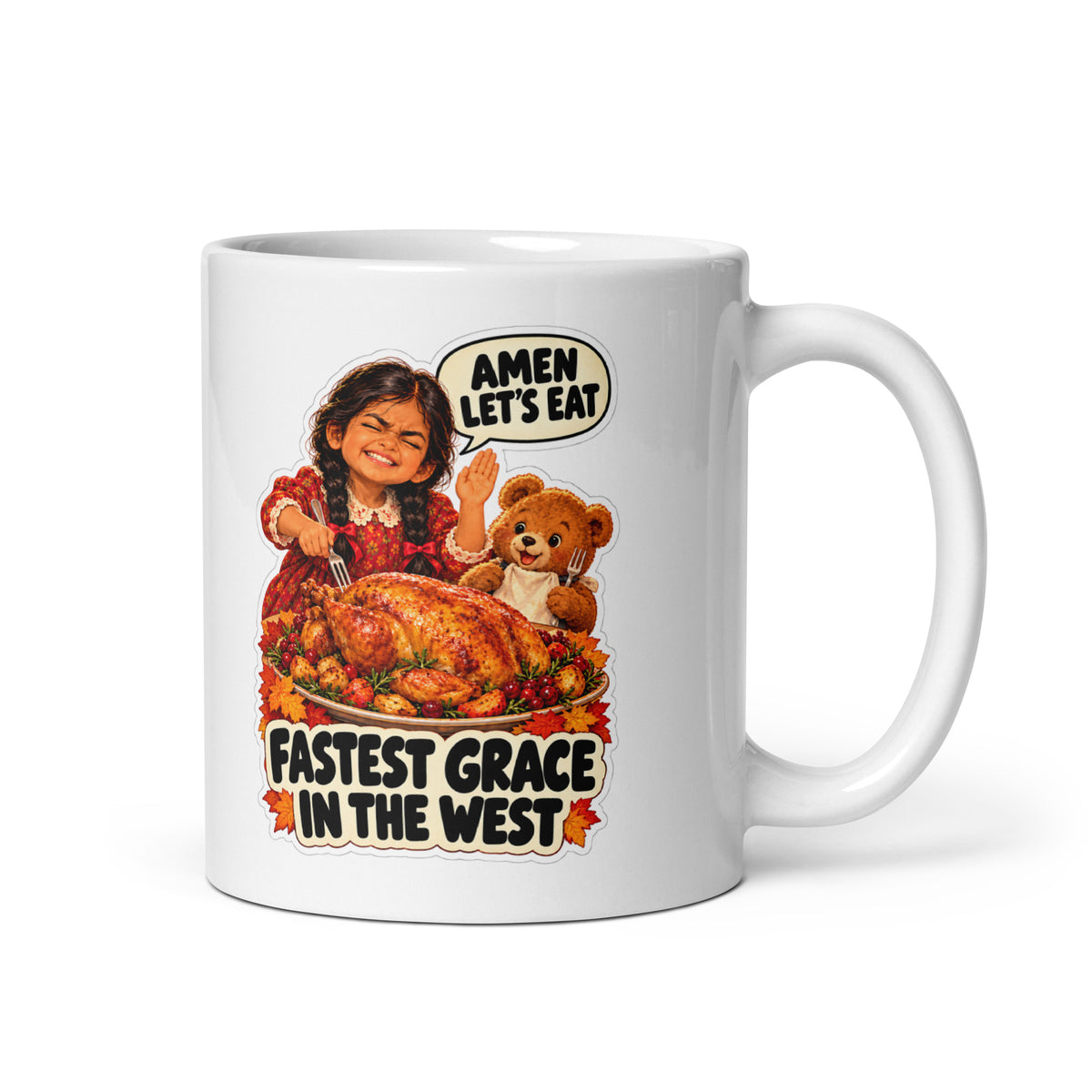 Speed-Grace Gracie Mug by Brain Rot Bunch, handle on right