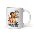 Anniversary Arlo Mug by Brain Rot Bunch, handle on right