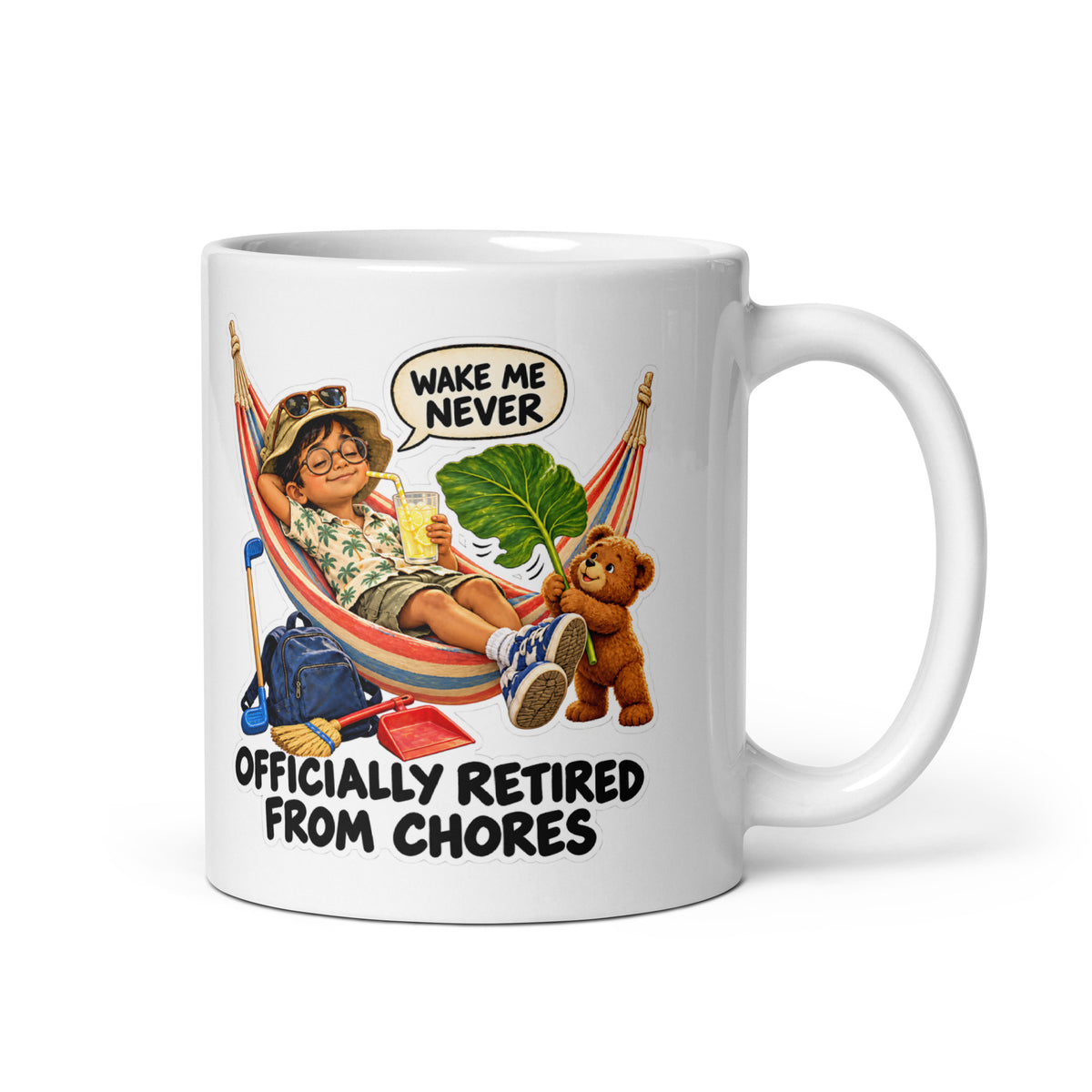Retired Ralph Mug by Brain Rot Bunch, handle on right