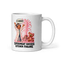 Science-Fair Simon Mug by Brain Rot Bunch, handle on right