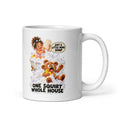 Bubble-Bath Bianca Mug by Brain Rot Bunch, handle on right