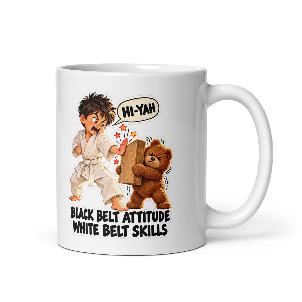 Karate Kai Mug by Brain Rot Bunch, handle on right