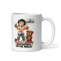 Finger-Paint Felix Mug by Brain Rot Bunch, handle on right