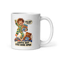 Bedtime Benny Mug by Brain Rot Bunch, handle on right