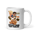 Cape-Jump Calvin Mug by Brain Rot Bunch, handle on right