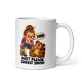 Librarian Lila Mug by Brain Rot Bunch, handle on right