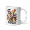 Dog-Walker Duke Mug by Brain Rot Bunch, handle on right