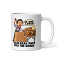 Auctioneer Augie Mug by Brain Rot Bunch, handle on right