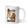 Babysitter Bridget Mug by Brain Rot Bunch, handle on right