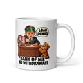 Banker Benji Mug by Brain Rot Bunch, handle on right