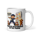 Museum-Guard Mo Mug by Brain Rot Bunch, handle on right