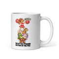 Cheerleader Chloe Mug by Brain Rot Bunch, handle on right