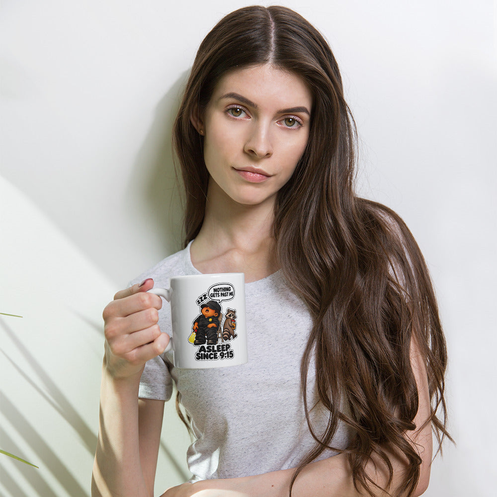 Security Stan Mug by Brain Rot Bunch, lifestyle photo